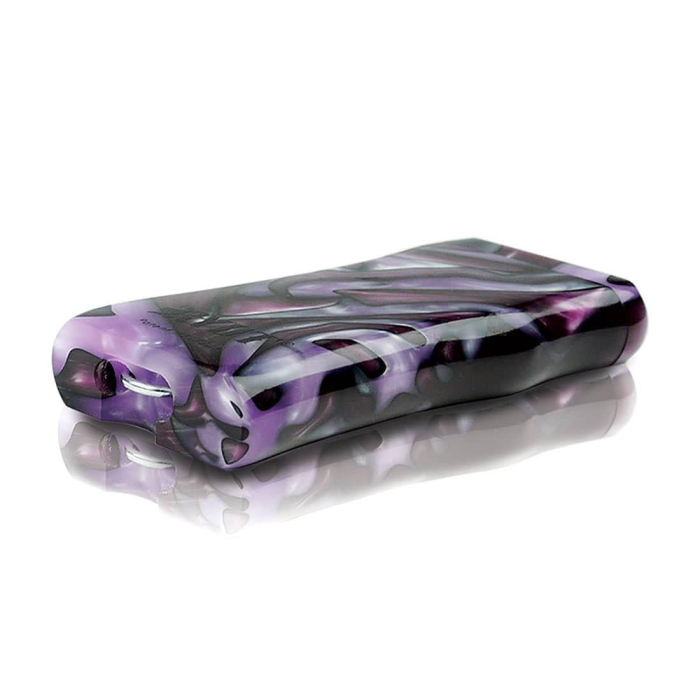 Large (3") Acrylic Magnetic Dugout with Matching One Hitter (Purple and White)