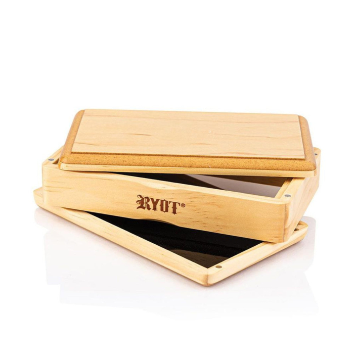 Natural Wood Solid Top Storage Box (Small)